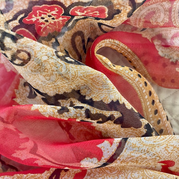 Chiffon scarf from the 1950s - Picture 9 of 9